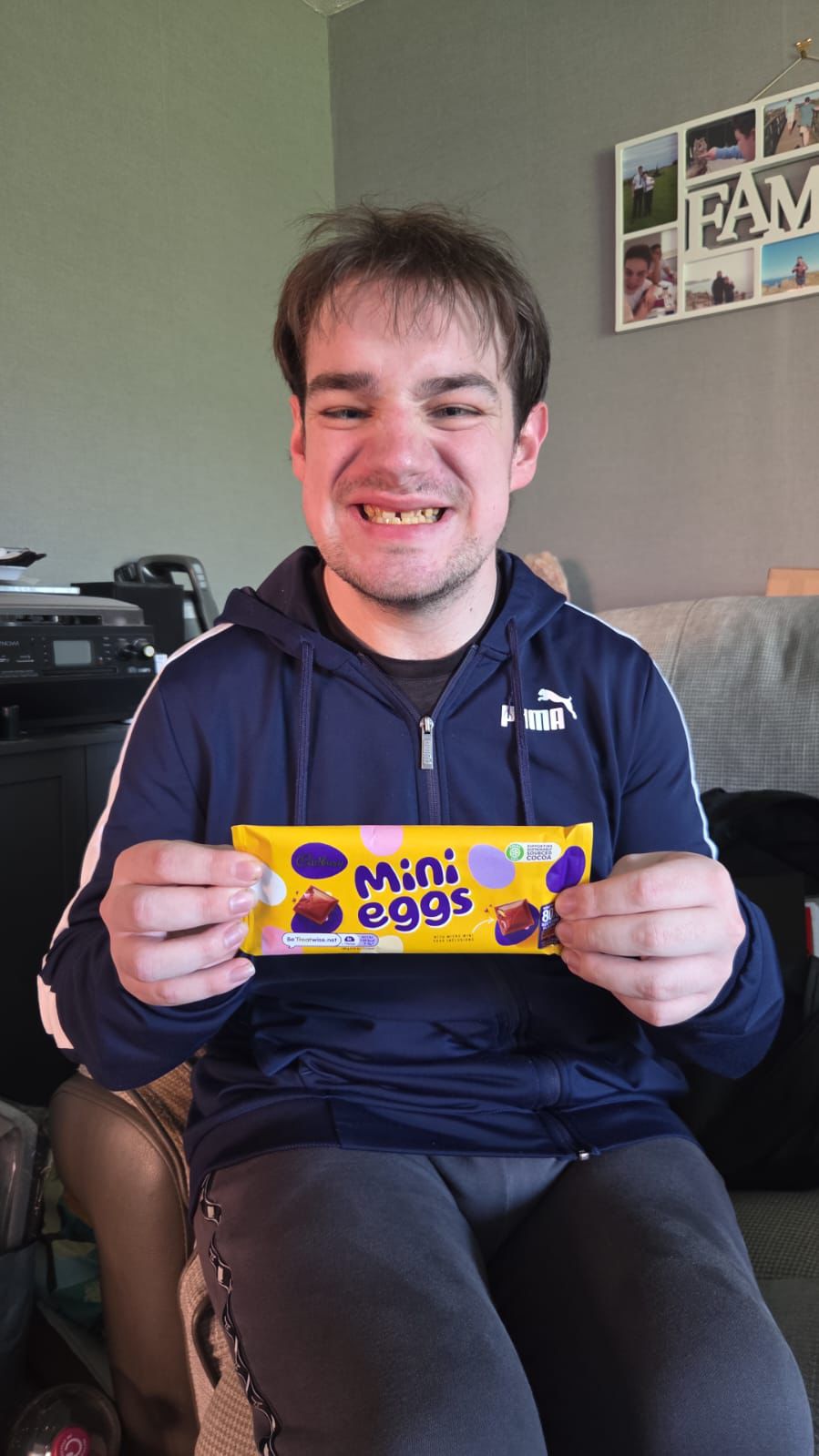 Ryan with his support worker Tom